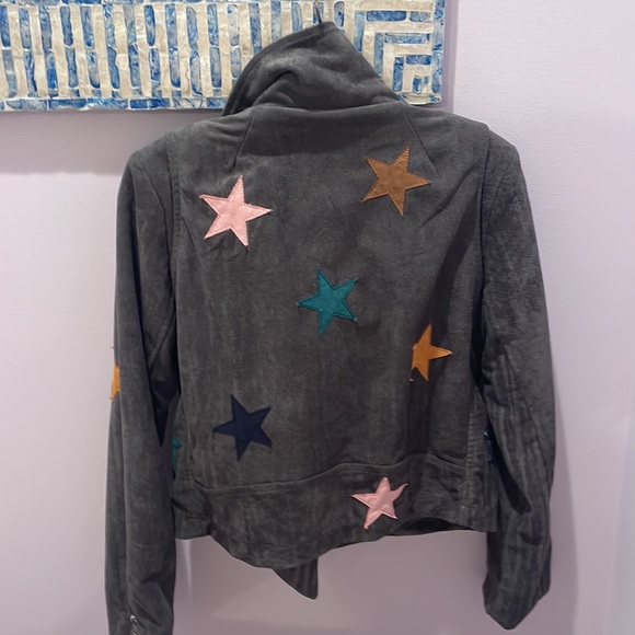 Star Suede Zip Jacket by Olivaceous - Picture 2 of 3
